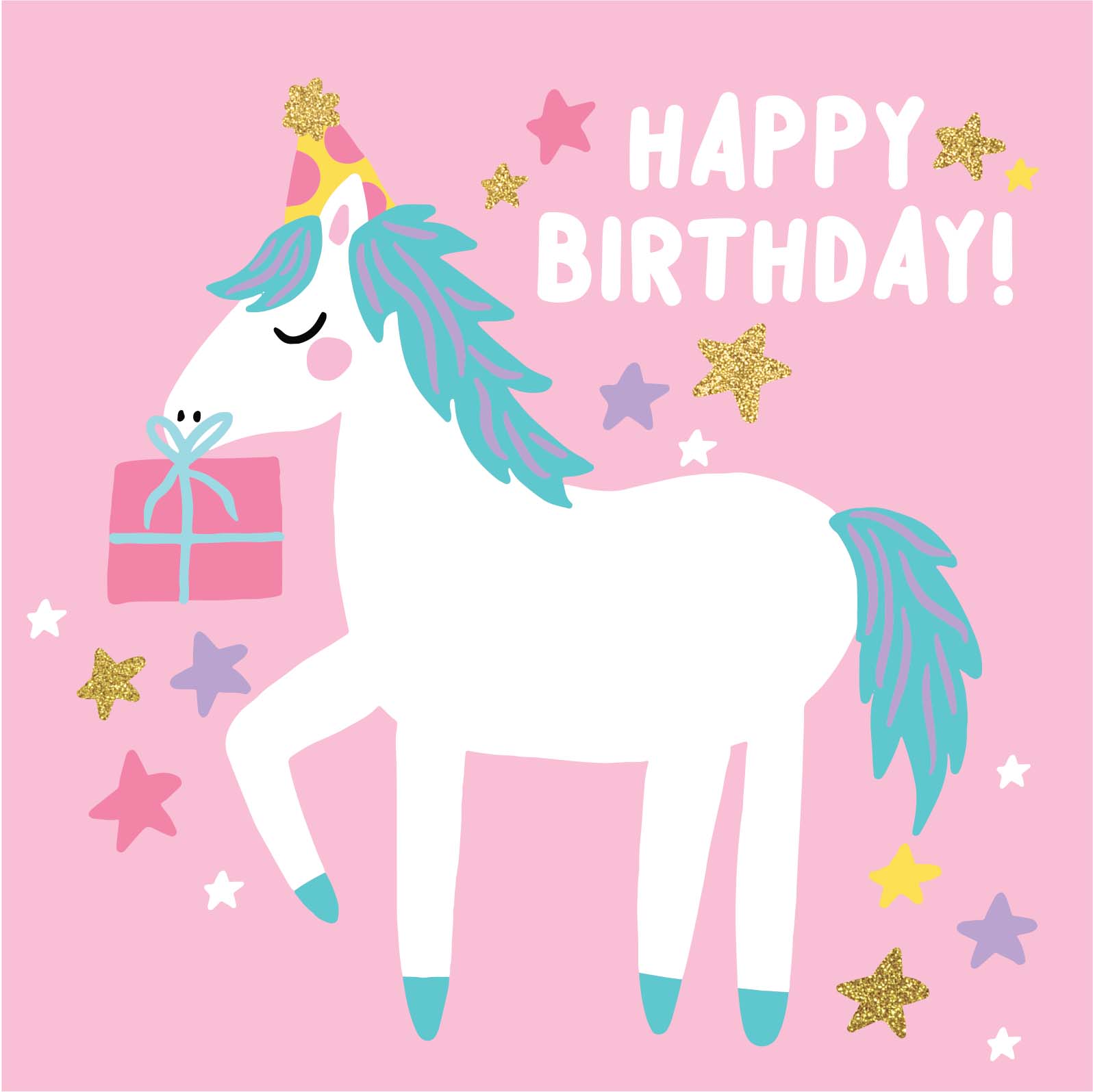 Greeting Card Enchanted - Gift Horse
